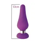 Attraction - Mai No.54 Anal Plug L . Fioletowa wtyczka analna z silikonu. Aksamitna. 