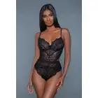 BeWicked - Bettany Lace Bodysuit - Black M