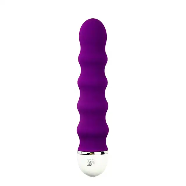 Dream Toys - 7 Speed Bulbed Vibe. Fioletowy wibrator o pofalowanej powierzchni