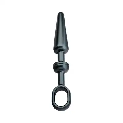 Andaro - Alu-Push Plug Medium Anthracite. Antracytowa wtyczka analna z aluminium