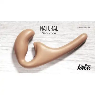Strapless strap-on Natural Seduction Beige
