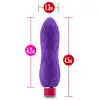 Blush - Aria Crystal Plum USB. Fioletowy niewielki wibrator z silnymi wibracjami. USB