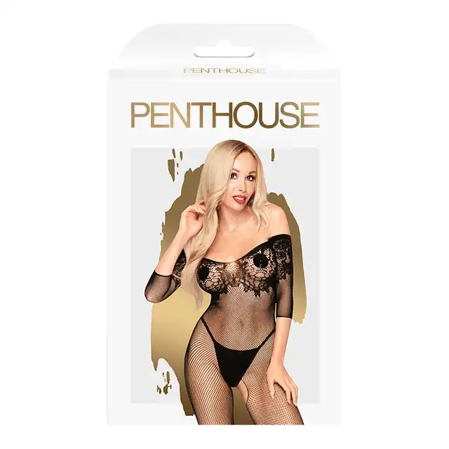 Penthouse - High Profile S/L. Zmysłowy i elegancki bodystocking z koronką