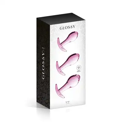 Glossy Toys - No.17 Set Butt Plug. Zestaw szklanych korków analnych