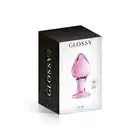 Glossy Toys - No31 Pink Buttt Plug. Elegancko różowa wtyczka z nietłukącego się szkła