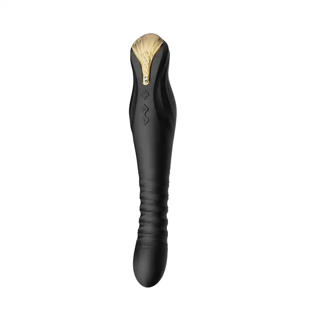  Zalo - King Vibrating Thruster Black. Ekskluzywny wibrator z ruchem posuwistym. 40 uderzeń na sekundę!