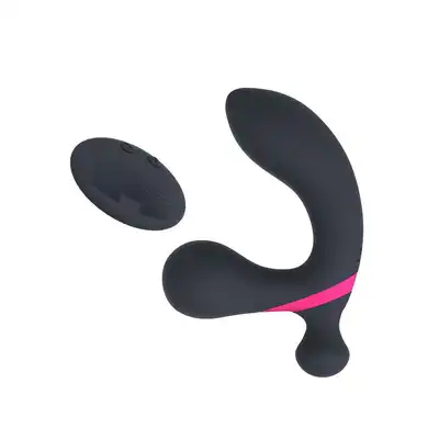 Boss Series - Stymulator - Prostate Massager Dual Vibr. Zdalnie sterowany stymulator prostaty lub łechtaczki ładowany na USB. 10 funkcji