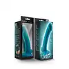 Temptasia - Reina Teal. Nowoczesne dildo z miękkiego silikonu 14 cm. Idealne do uprzęży. Mocna przyssawka