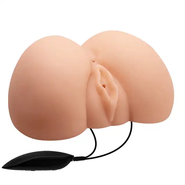 Crazy Bull - Judy, duża wagina i anus z podwójnym wibratorem. Cyberskóra. Rekomendowana. Gratis packa BDSM.