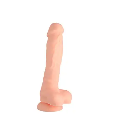 Dream Toys - Dual Density Silicone Dildo - realistyczne dildo z ultra miękkim materiałem na zewnątrz oraz twardym w środku!