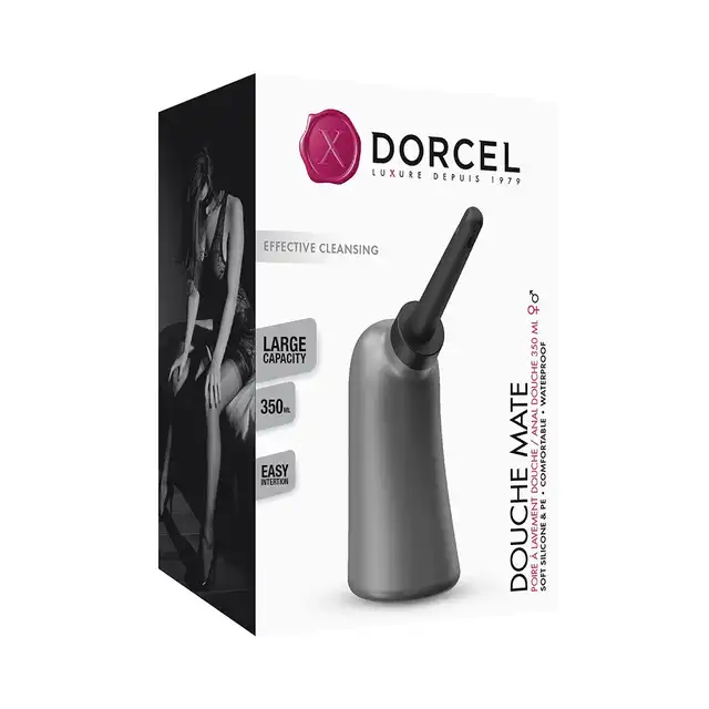 Dorcel - Douche Mate Anal. Nowoczesna gruszka do lewatywy z końcówką z 6 otworami 360 stopni