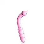Glossy Toys - No.8 Pink Dildo. Szklane dildo do multistymulacji. Punkt G i punkt P