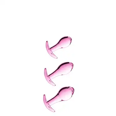 Glossy Toys - No.17 Set Butt Plug. Zestaw szklanych korków analnych