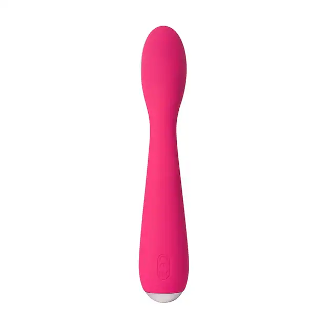 Svakom - Iris Vibrator Plum Red USB. Wibrator do stymulacji punktu G i łechtaczki. Super wygięcie