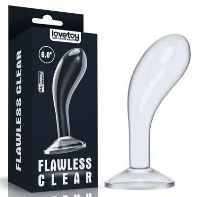 LoveToy - Flawless Clear Prostate Plug - korek do ekscytującego masażu prostaty i punktu G