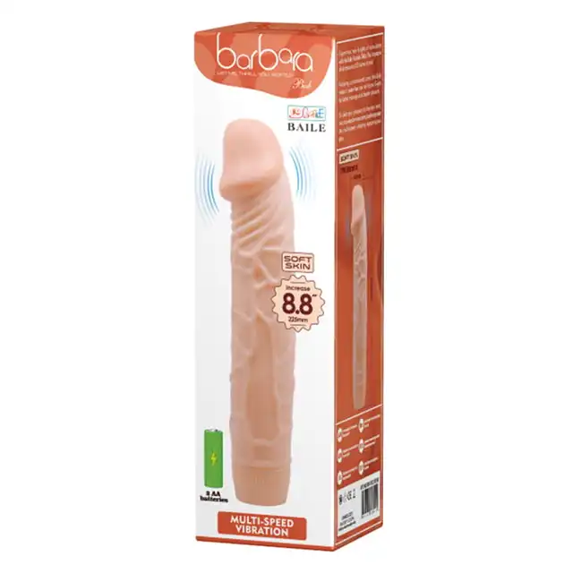 Baile - Barbara Multi-Speed Vibration 8,8'. Ultra realistyczny wibrator wodoodporny. 22cm rozkoszy. Wibracje sterowane pokrętłem. Ultra Bestseller!