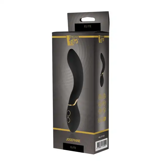 Dream Toys - Josephine Elite. Elegancki wibrator do punktu G ze złotymi akcentami. USB