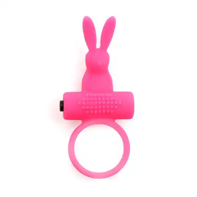 Rimba - Vienna Bunny Cock Ring. Ring erekcyjny z silnymi wibracjami i uroczym króliczkiem