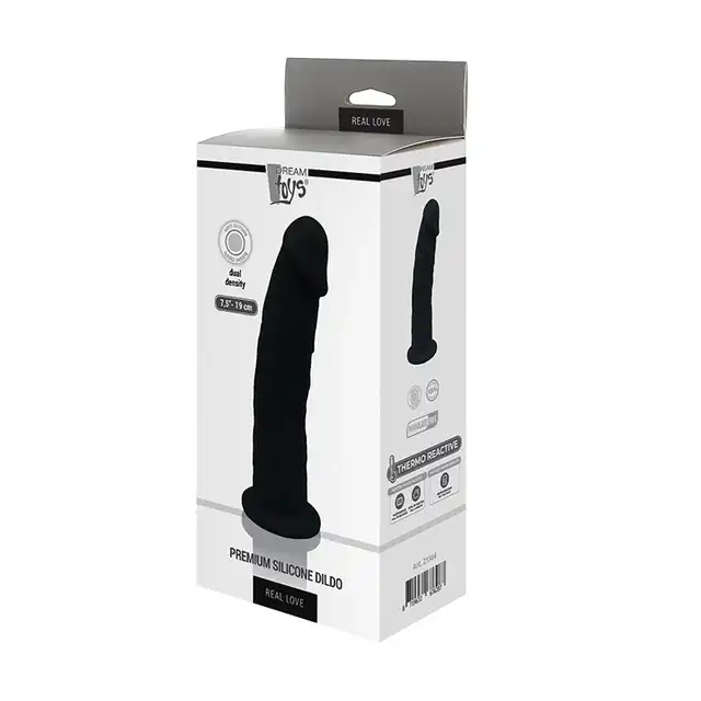  Dream Toys - Premium Silicone Dildo Black. Dildo z funkcją Thermo Reactive. Unikat