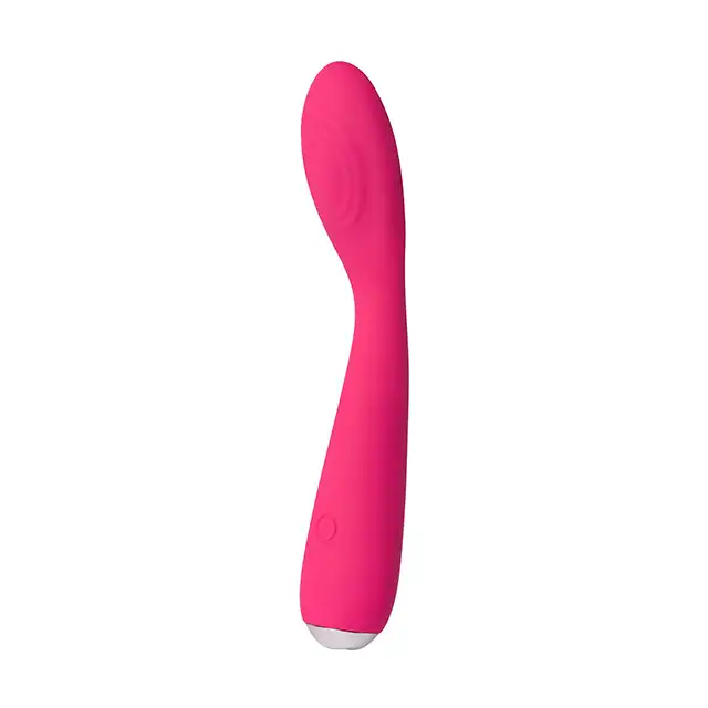 Svakom - Iris Vibrator Plum Red USB. Wibrator do stymulacji punktu G i łechtaczki. Super wygięcie