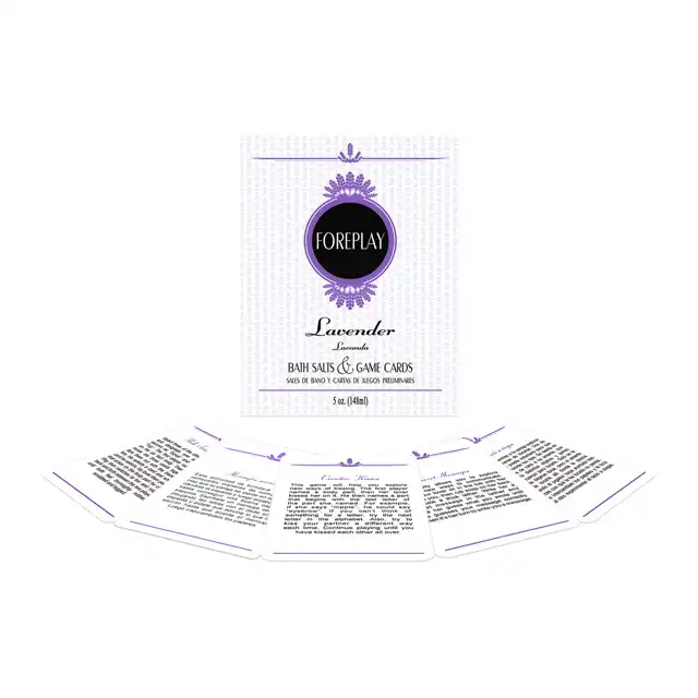 Kheper Games - Foreplay Bath Set. Zestaw idealny do gry wstępnej z dodatkiem soli do kąpieli. Eksplozja zmysłów