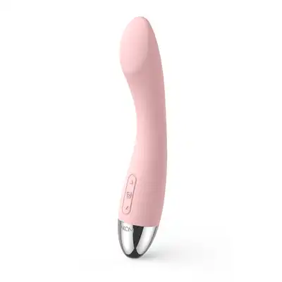 Svakom - Amy G-Spot Vibrator Pink. Jasnoróżowy wibrator do stymulacji punktu G. Gładki silikon