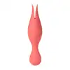 Svakom - Siren Vibrator Coral USB. Niezwykły dwustronny wibrator do stymulacji łechtaczki. Delikatne języczki i aż 25 kombinacji