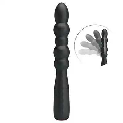 Pretty Love - Monroe Vibrator USB. Nietypowy czarny wibrator z możliwością zmiany  wygięcia