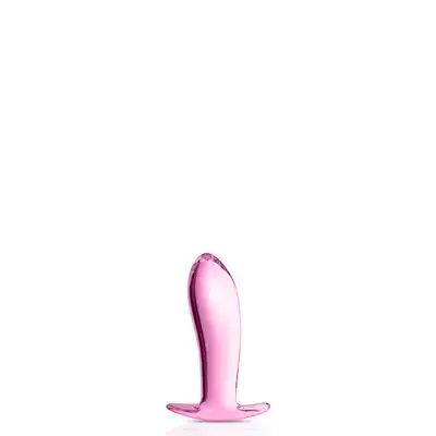 Glossy Toys - No.20 Pink Buttt Plug. Różowa wtyczka analna z wysokiej jakości szkła