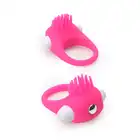 Dream Toys - Rings Of Love Silicone Stimu Ring Pink- rozciągliwy, różowy i wibrujący pierścień na penisa. Uroczy.