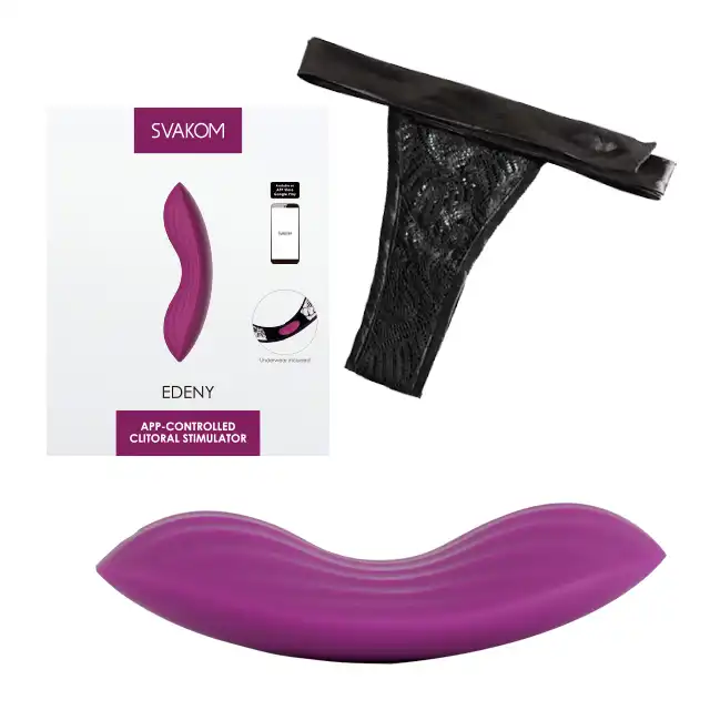Svakom - Edeny Clitoral Stim Ap. Elegancki stymulator łechtaczki na aplikację i USB
