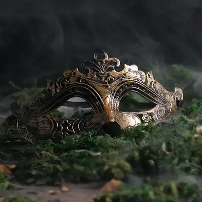 Concorde - Masque Hamlet Copper. Szykowna i tajemnicza maska dla niegrzecznego libertyna. 