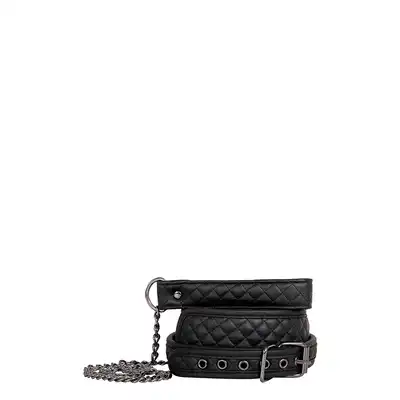 Adam &amp; Eve - Eves Fetish Dreams Collar &amp; Leash. Elegancka obroża ze smyczą. Wegańska skóra.