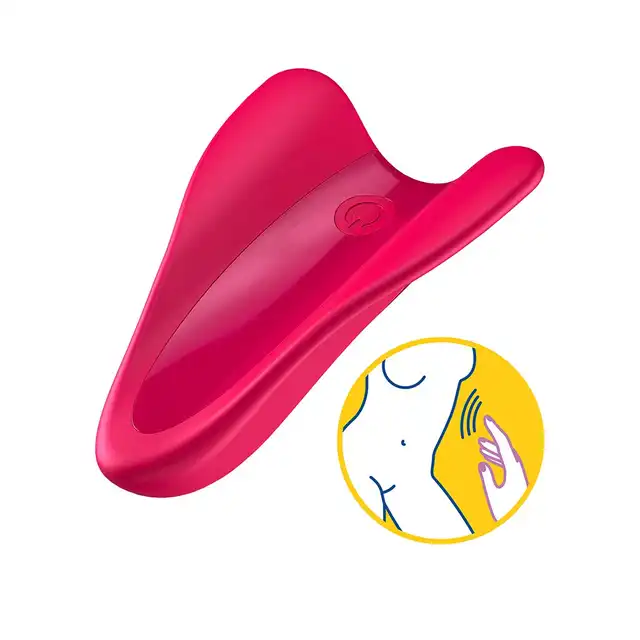 Satisfyer - High Fly Finger Vibrator. Ładowana na USB wibrująca nakładka na palec. Ekstra doznania