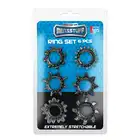 Menzstuff 6pc Stretcheable Ring Set - zestaw 6 ringów na penisa z różnymi wypustkami