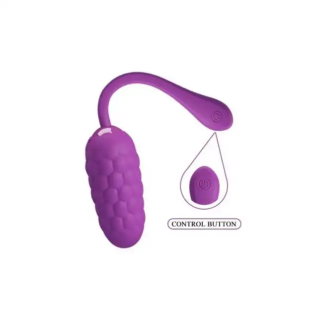 Pretty Love - Marina vibe Egg Purple. Ultra miękkie silikonowe wibrujące jajeczko ładowane na USB