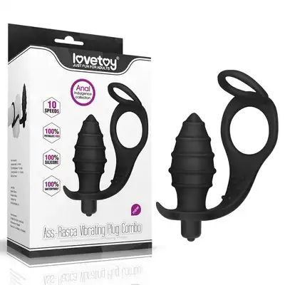 LoveToy - Ass Rasca Prostate Vibrating Plug Combo - zabawka do stymulacji analnej