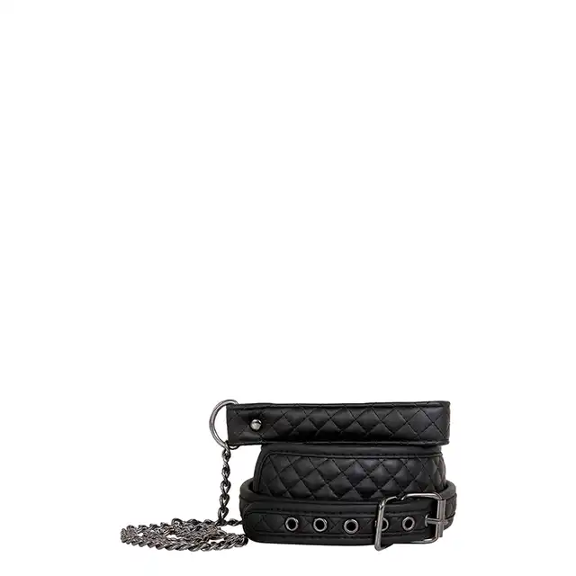 Adam &amp; Eve - Eves Fetish Dreams Collar &amp; Leash. Elegancka obroża ze smyczą. Wegańska skóra.