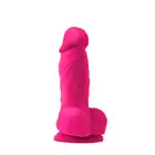 NsNovelties - Colours Pleasures Dildo Pink. Energetycznie różowe realistyczne dildo z przyssawką 9,5 cm długości