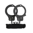 Dream Toys - All Time Favorites Metal Cuffs &amp; Rope 3M - zestaw czarnych kajdanek i liny