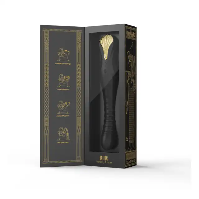  Zalo - King Vibrating Thruster Black. Ekskluzywny wibrator z ruchem posuwistym. 40 uderzeń na sekundę!