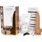Naked Addiction - Realistic Thrusting Dildo with Remote Control Caramel - 23 centymetrowe dildo poruszające się góra-dół!