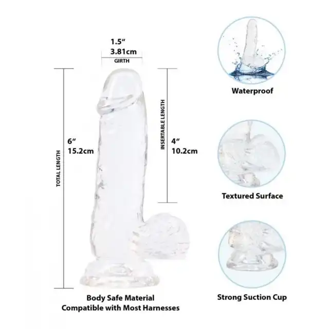 Addiction - Edward Dildo With Suction Cup - 15 centymetrowe dildo, lekko zakrzywione