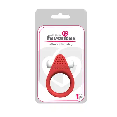Dream Toys - All Time Favorites Silicone Stimu-Ring - mocno wibrujący, rozciągliwy ring na penisa