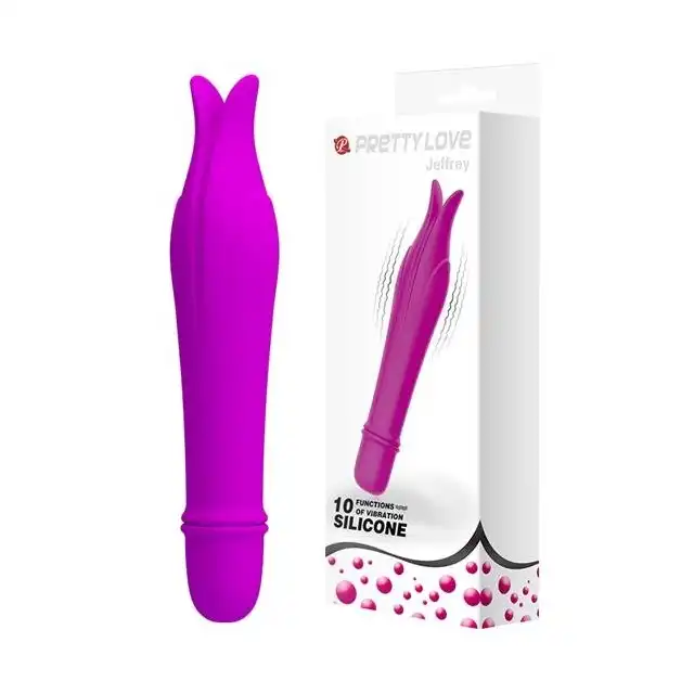Pretty Love - Edward Vibrator Purple. Uroczy mini wibratorek z silikonu do stymulacji łechtaczki