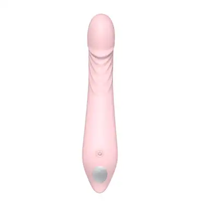 Dream Toys - Prince Charming Pink. Silikonowy wibrator z teksturowaną powierzchnią 9 trybów. USB
