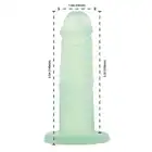 Addiction - Cocktails Silicone Dildo - Mint Mojito - 14 centymetrowe dildo w elektryzującym kolorze miętowym