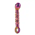 GLAMOUR GLASS RIBBED G-SPOT DILDO