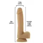 Addiction - Andrew Flexible Dildo - 20 centymetrowe niesamowicie gibkie dildo