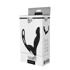 Dream Toys - Cheeky Love P-Pleaser Enhance. 3 w 1: masażer prostaty, krocza oraz ring na penisa! Czarny silikon